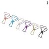 6PCs/Set Hollowed Out Design Metal Binder Clip Long Tail Clips Office Hand Book Folder Paper Organizer Fish Clip