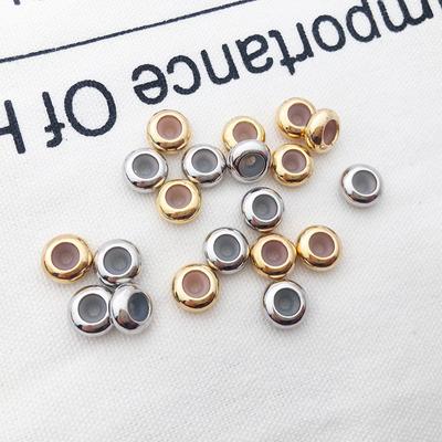 Креативные сквозные отверстия DIY ювелирные аксессуары бусины для регулировки 10 шт. позиционирующие бусины браслет ожерелье нескользящие бусины для регулировки нержавеющая сталь