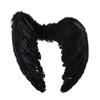 Black White Red Pink Angel Wings & Halo Feather Fancy Dress Props Party Supplies Fairy  Adults&Kids