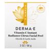 DERMA E, цитрусовый пилинг для лица с мгновенным сиянием и витамином C, 2 унции (56 г)
