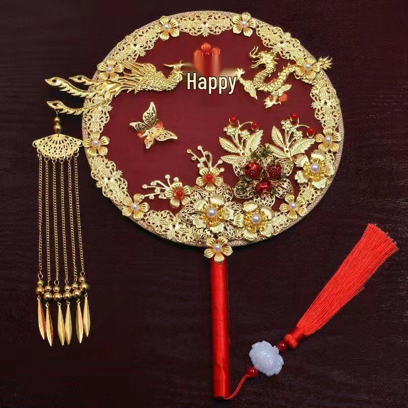 Традиционный китайский свадебный веер