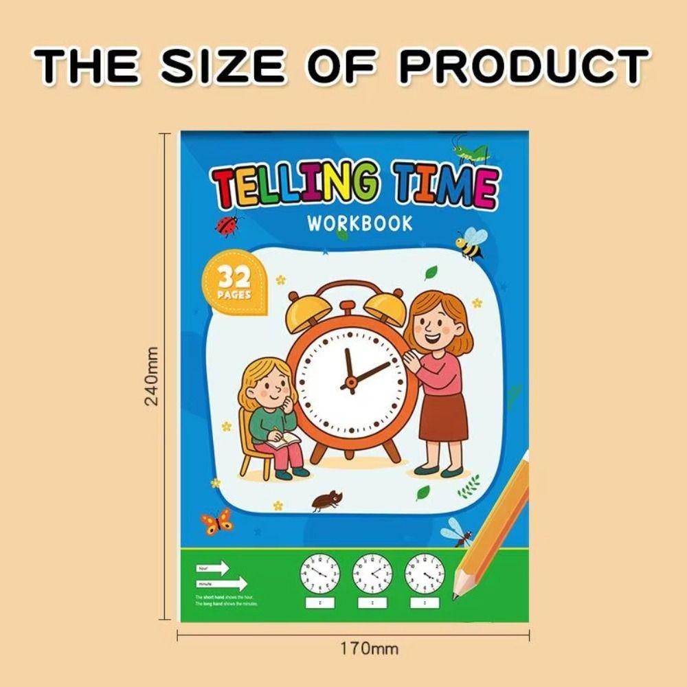 Stick Figures Exercise Time Cognition Book Painting Stationery Interactive Game Book Tracing DIY Drawing Learning Book Boys Girl