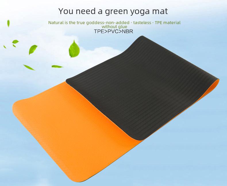 Улучшенный полиуретановый резиновый коврик для йоги и фитнеса с функцией скакалки