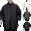 Мужская куртка на молнии, повседневная куртка с длинными рукавами и капюшоном на молнии