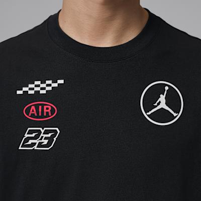 Men's Jordan Air T-Shirts Men's Black Crew Neck Moderate