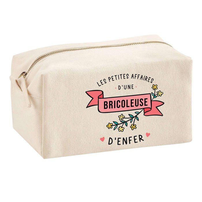 Trousse multifonction Bricoleuse Les Affaires d'Enfer Cadeau Collègue Départ Retraite Idée | Trousse Scolaire Fournitures Bureau
