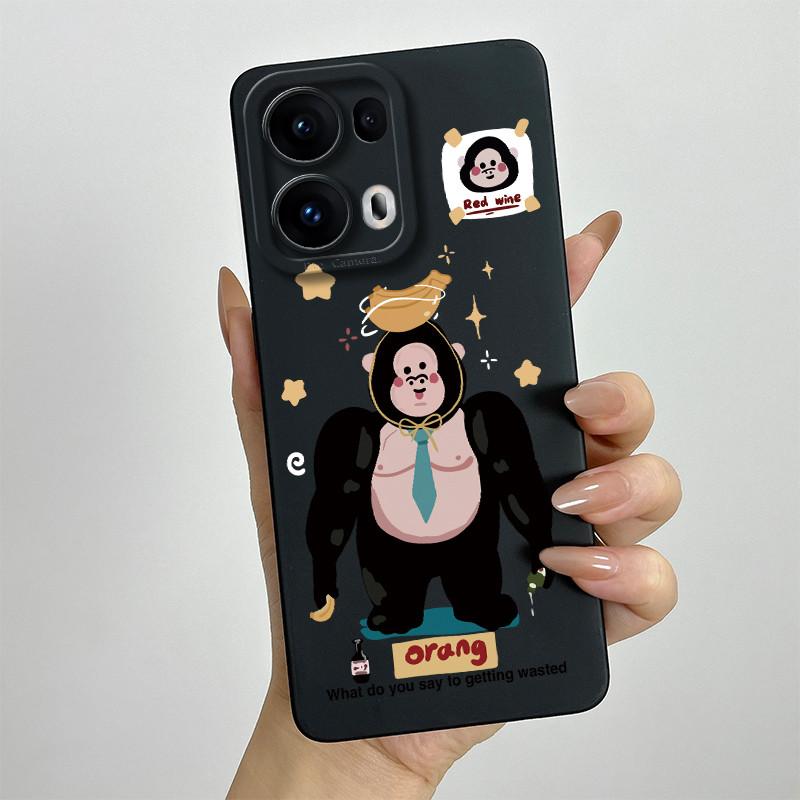 For OPPO Reno 13 Pro CPH2697 Coque Reno 13Pro 5G Soft Silicone Phone Case Sweet Painted Cartoon Bumper Funda Printed Back Cover