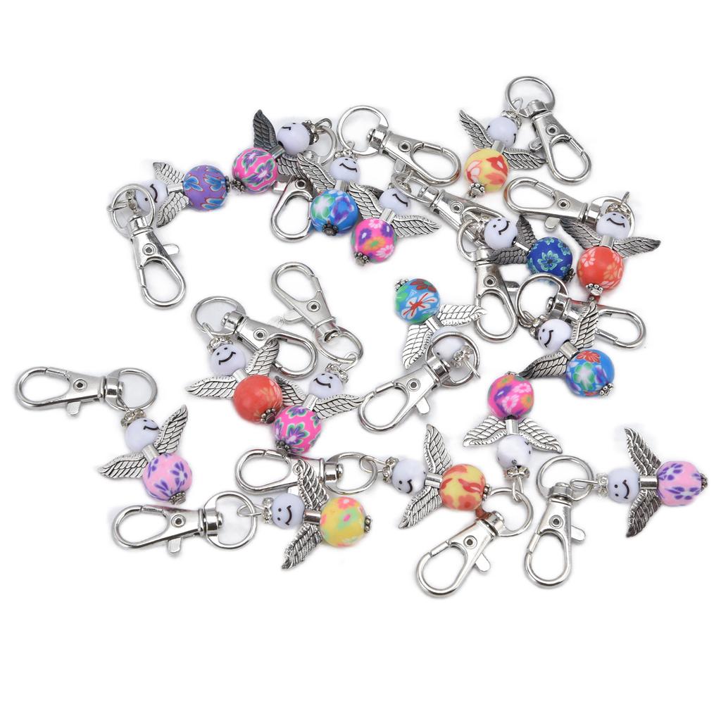 20PCS Cute Keychain Set with Cards Gift Bags for Baby Shower Bridal Shower Wedding Charm Party Favors