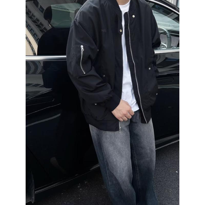 Легкая роскошная американская ретро-куртка-бомбер на молнии, бейсбольная майка для мужчин и женщин, повседневная куртка для инструментов, универсальная