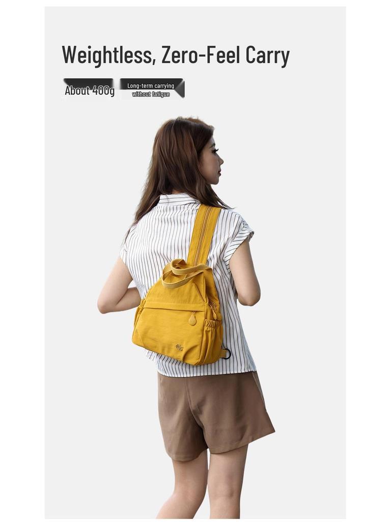 Женский модный легкий водонепроницаемый рюкзак 2025: Повседневная спортивная и дорожная многофункциональная нагрудная сумка