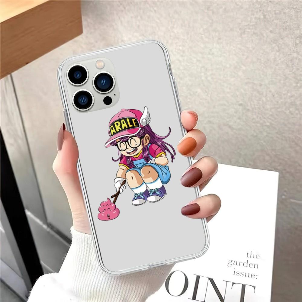 Чехол для телефона Dr Slump Arale для iPhone 15 12 Mini 13 14 Pro XS Max X 11pro Max SE XR прозрачный