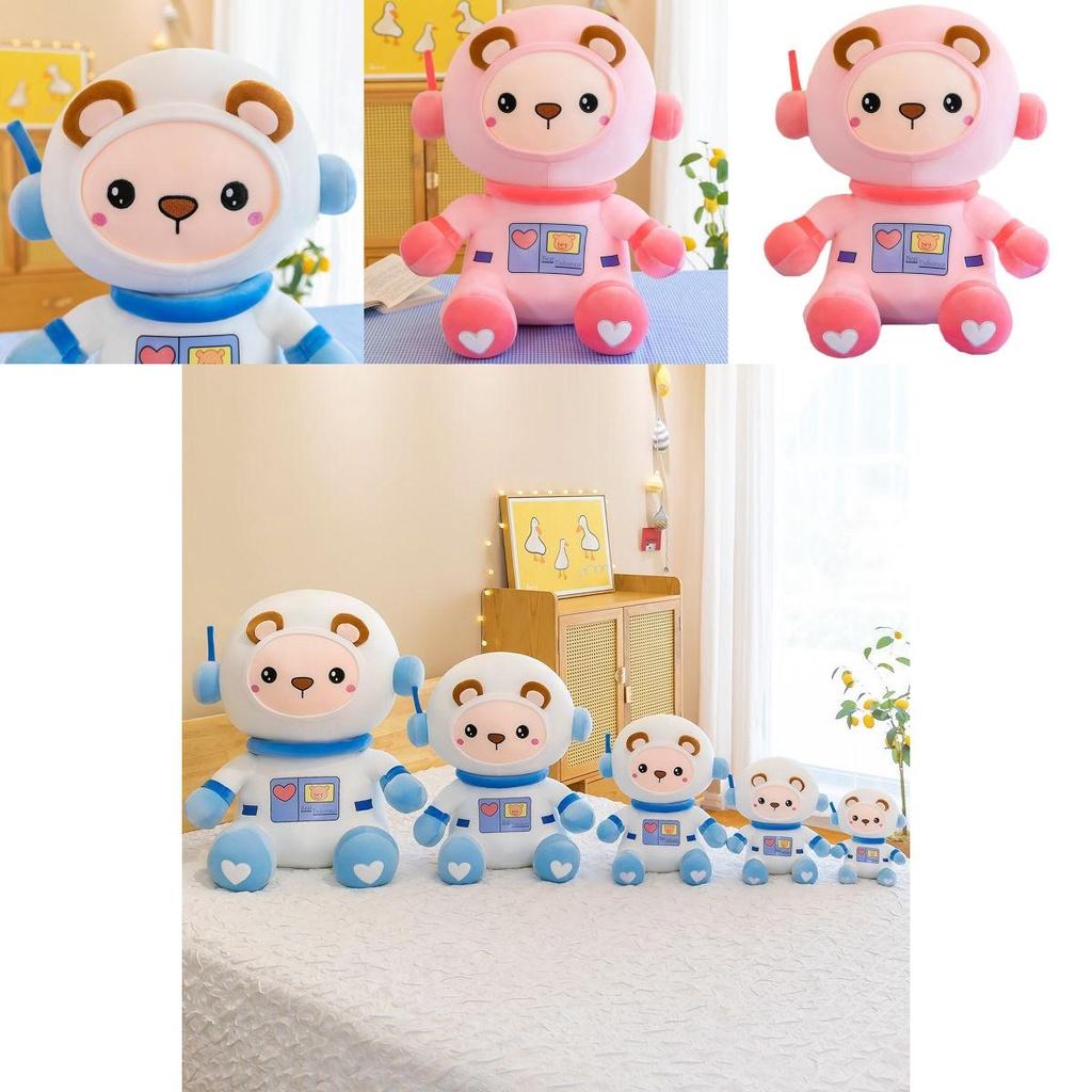 Lovable Cartoon Space Astronauts Bear Plush Doll With Colorful And Non-toxic Material