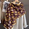 Korean Version Imitation Cashmere Scarf for Women In Winter, Fashionable and Thick Warm Windproof Shawl