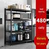 "Multi-layer Kitchen Storage Rack for Microwave and Pot"