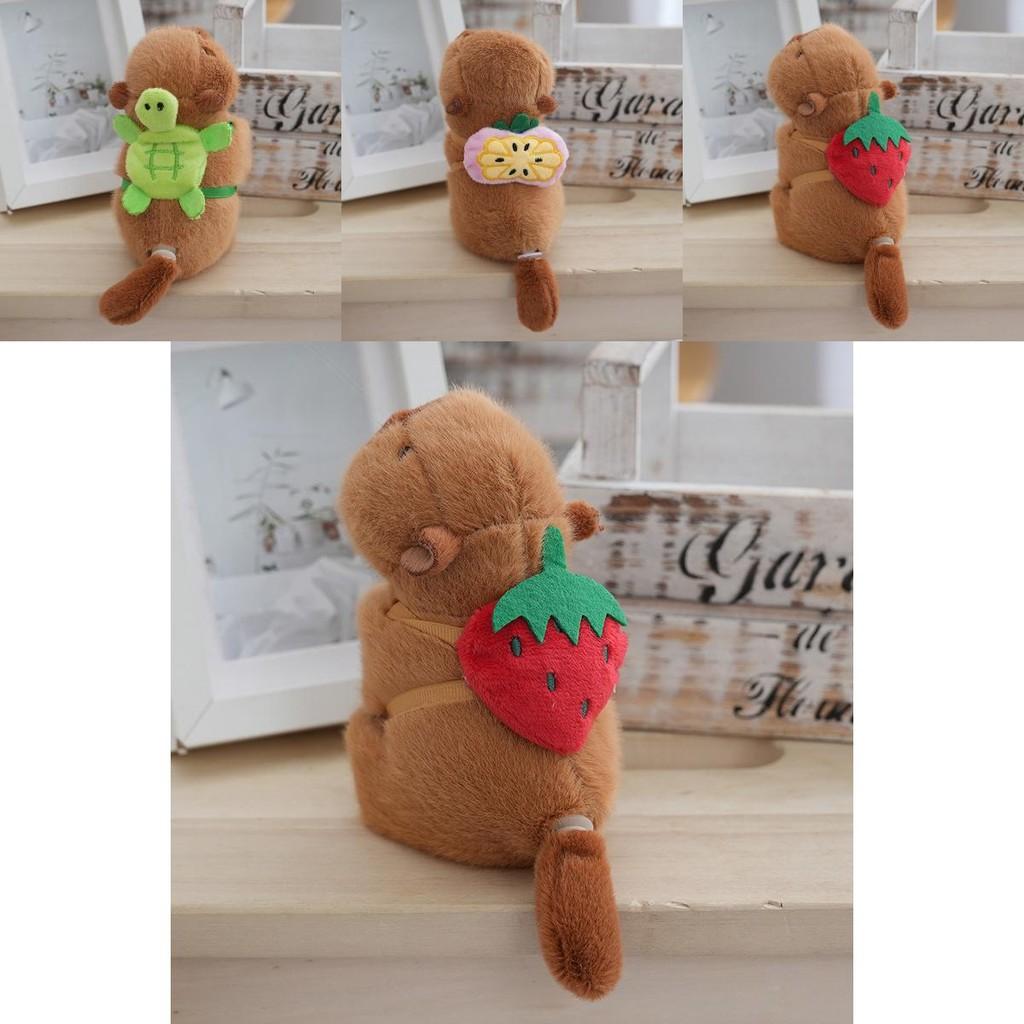 Милый Плюшевый Брелок Капибара Очаровательное Мягкое Животное Для Украшения Рюкзака Студентов