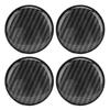 4 шт. 68 мм колпачки для колесных дисков из углеродного волокна, универсальные колпачки для обода шины, подходят для автомобиля