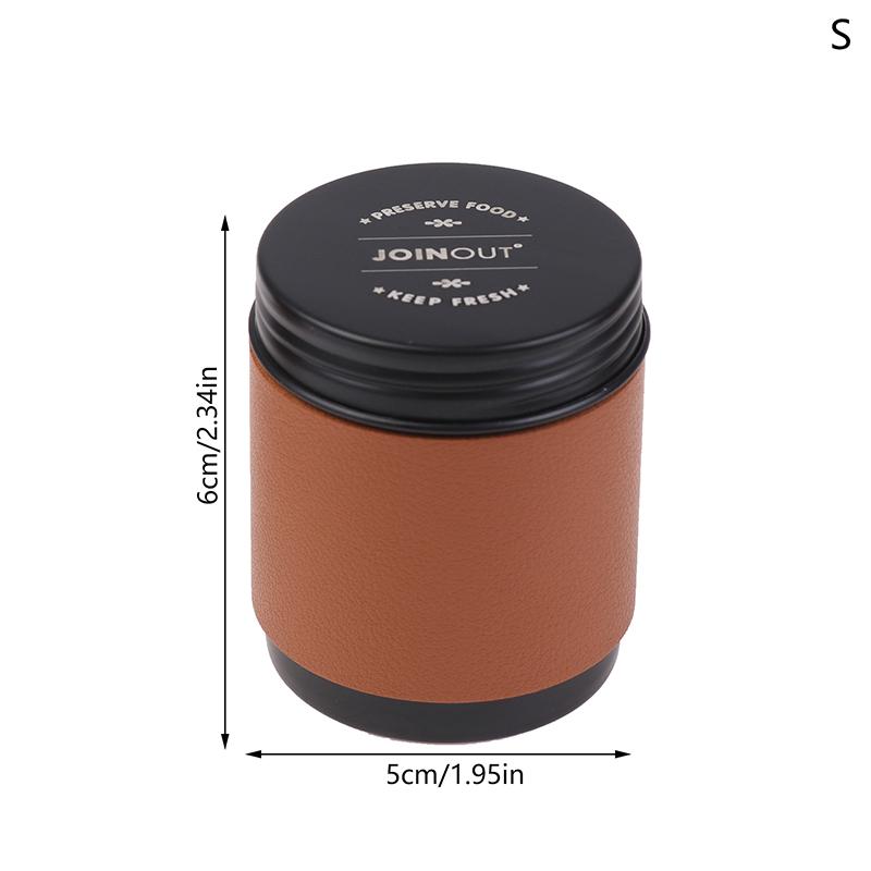 Портативная мини-емкость для хранения кофейных зерен, герметичный резервуар из алюминиевого сплава для кофейного порошка, контейнер для хранения кофейных зерен и чая для кемпинга