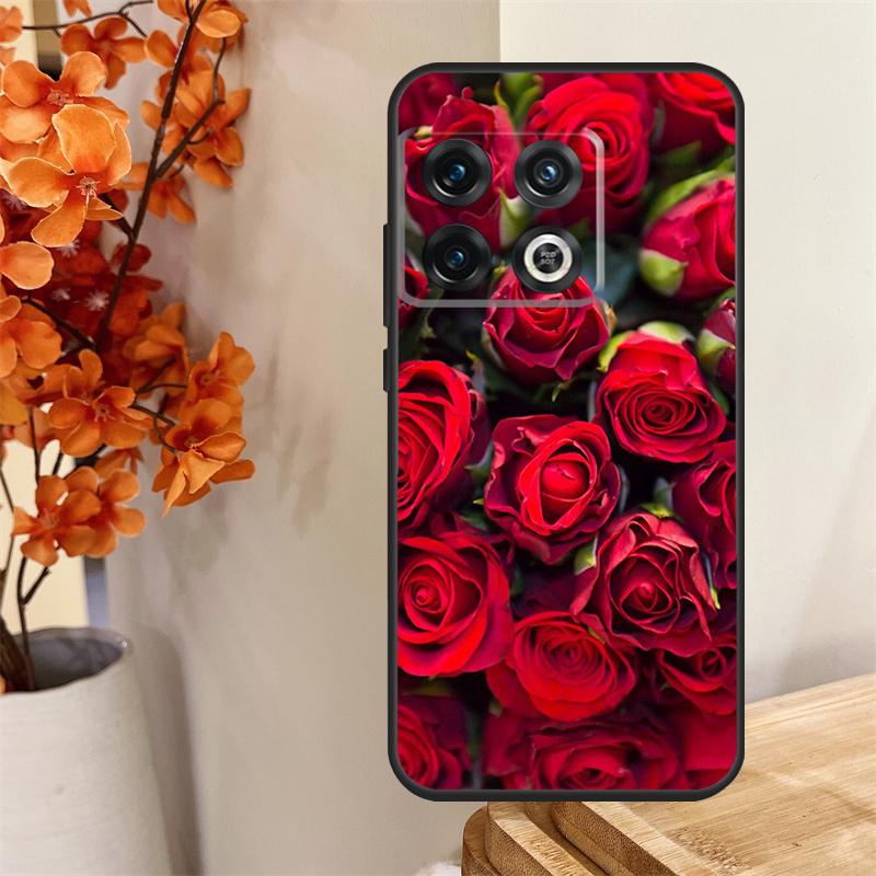 Красная Роза Цветок Чехол Для OnePlus 13R 13 12 12R 11 10 Pro 8T 10T OnePlus Nord 4 CE 2 3 Lite N30 N20 N10 Чехол