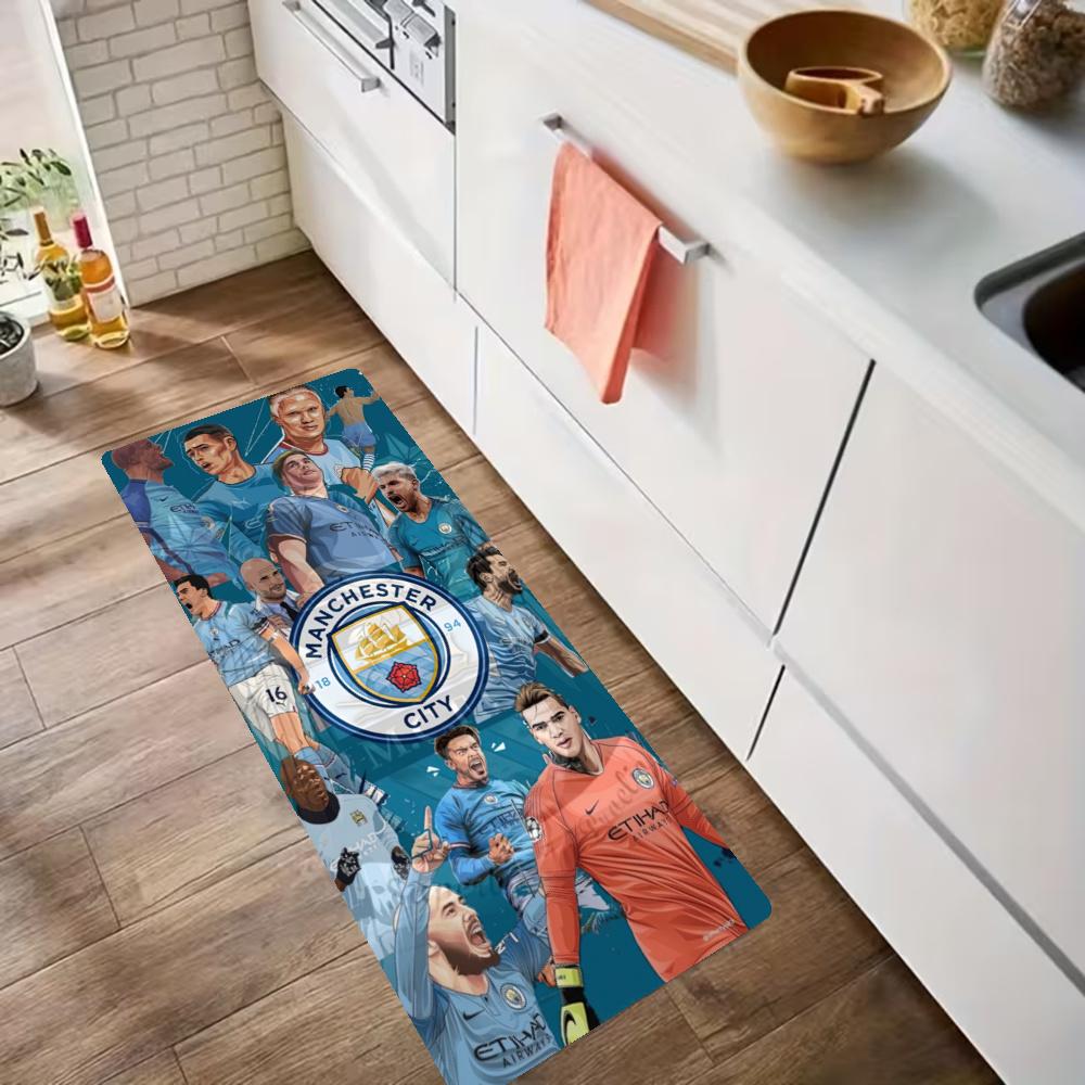 Manchester City Kitchen Floor Mat Nonslip Washable Soft Carpet Doormat Suitable For Bedroom Living Room Kitchen And Bathroom Home Decor