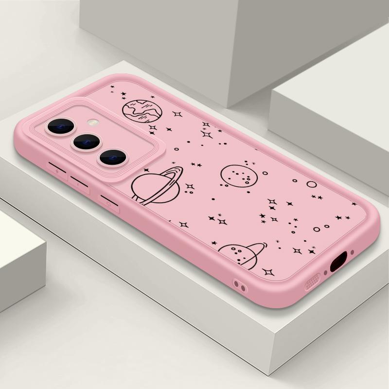 Для Samsung S25 S24 S22 Ultra Plus S23 S21 S20 Fe A55 A54 A53 A52 A35 A15 5g Star Pattern противоударный силиконовый мягкий защитный чехол для объектива