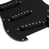 FLEOR Alnico 5 Prewired Strat Pickguard for Electric Guitar with 3 Pickups Black Single-Coil -