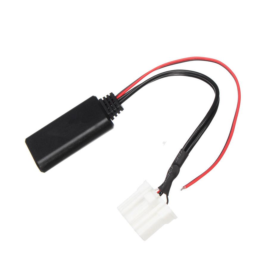 Portable Car Audio Wireless Bluetooth Interface Adapter Aux Support Wma Wav Flac