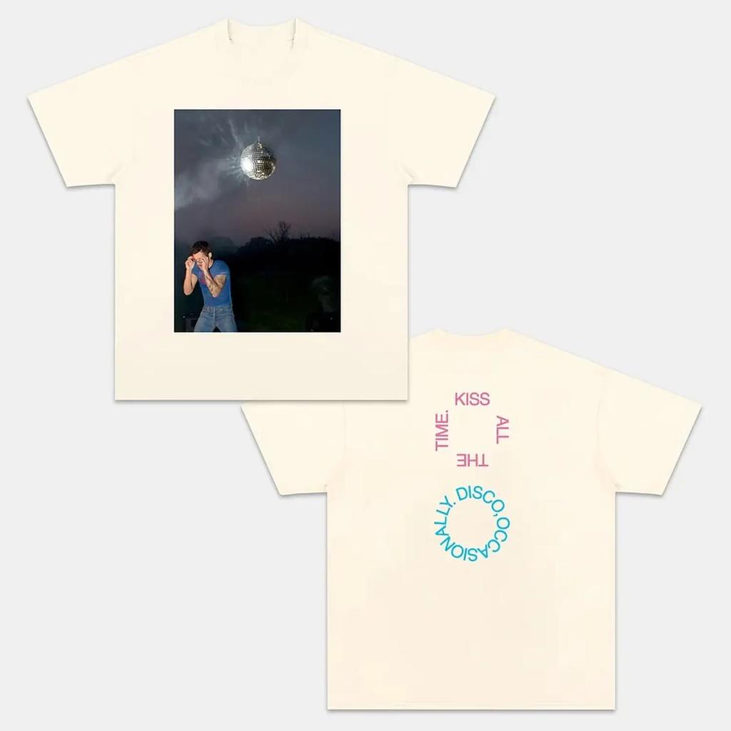 Harry Styles Kiss All The Time Disco Occasionally 2026 Album Print Tshirt Music Cotton Clothes Men Casual Fashion Unisex TShirt