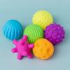 6pcs Textured Multi Ball Set Develop Baby's Tactile Senses Toy Kids Touch Hand Ball Toys Baby Training Ball Massage Soft Ball