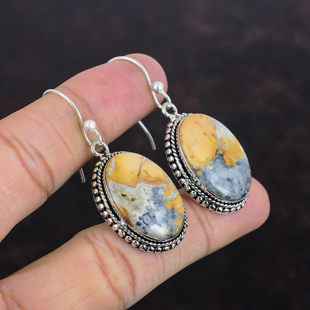Maligano Jasper Earring Vintage Earrings Awesome Gemstone Jewelry 925 Sterling Silver Earring Handmade Earring Silver Jewelry Gifts For Mom