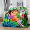 Dora Explorer Blanket Durable Comfort Suitable for Office Sofa Picnics Four Seasons Multipurpose Warmthful Decor Best Holiday Gift for Friends Family