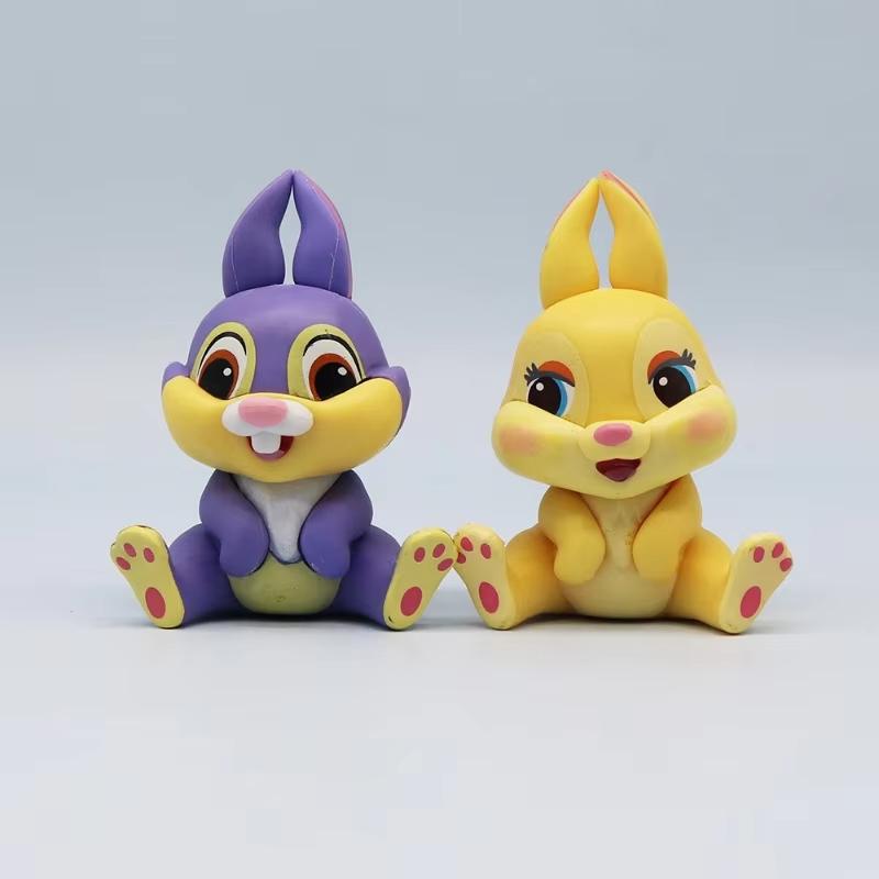 MINISO Случайная Одна Аниме Мультфильм Винни Пух Стич Кролик Утка Милая ПВХ Фигурка Ручной Работы Модель Кукла Игрушки Подарок на День Рождения Ребенку