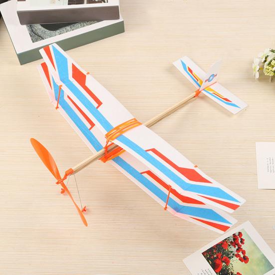 1/2/4 шт., модель самолета с резиновым приводом, детский развивающий метательный планер, самолет для малышей, мальчиков и девочек, уличный деревянный летающий самолет, игрушка