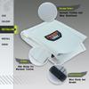Powerzone White Seat Cover Soft Waterproof Non-slip Ribbed Motorcycle Seat Cover For SXF EXC KXF CRF YZF WR TC TE