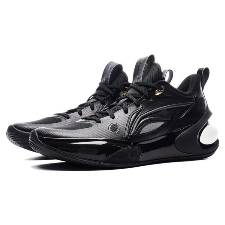 Баскетбольные кроссовки Li Ning Yu Shuai 17 Low Reflective Lightweight High Resilience Non-Slip Low Top для мужчин, черные ABAT127-3