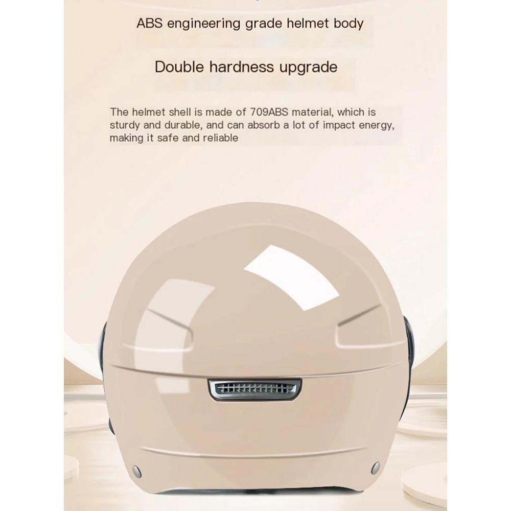 Новый мужской мотоциклетный шлем Женский Электромотоцикл Автомобиль Скутер Велосипед Открытый Лицо Половина Шлем Анти Защитная Шляпа Велосипедная Кепка С Очками