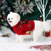 Small Dog Sweater Pet Elk Christmas Sweater Clothes with Fuzzy Pompom for Dogs Cat Pet for Winter Christmas Holiday Breathable S