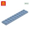 Нетоксичный 34 шт./лот 3832 2x10 Базовый строительный блок Moc Детали платы Совместимые с кубиками DIY Сборные игрушки для детей Подарочная коробка