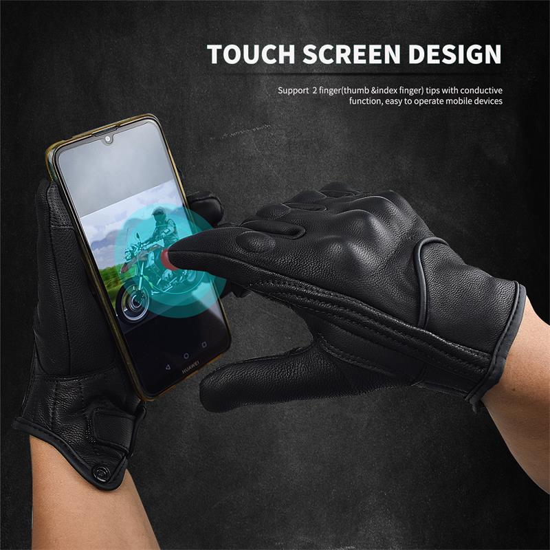 Мотоциклетные перчатки из козьей кожи для мужчин и женщин с сенсорным экраном, мотоциклетные перчатки для силовых видов спорта, перчатки для верховой езды