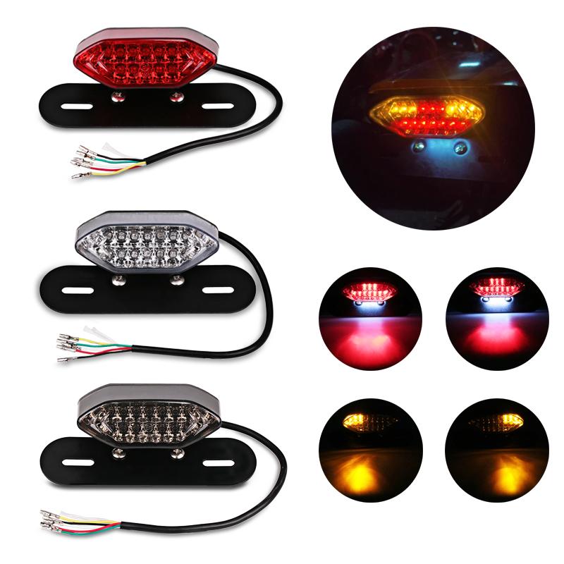 Motorcycle Turn Signals Light Integrated Tail Brake Stop License Lamp Lights For Motorcycle Waterproof Motorcycle Accessories