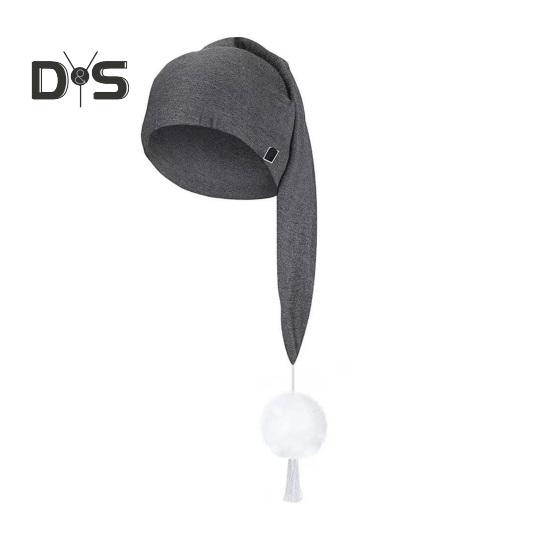 Ночная шапка-ушанка унисекс с помпоном, регулируемая, однотонная, эластичная, термошапка для холодной погоды, осенне-зимняя шапка