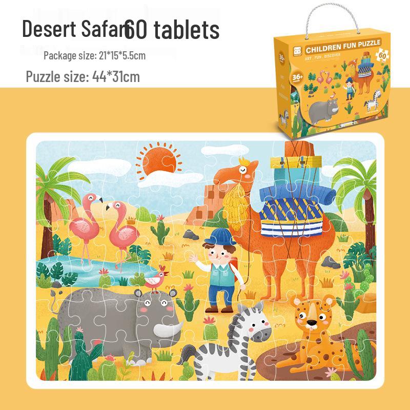 Детская коробка пазлов с крупными деталями для возраста 3-6 лет: Идеально для детского сада, праздничных подарков и раннего обучения
