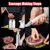 Ручная машина для набивки колбас двойного назначения, машина для приготовления фрикаделек, инструмент для приготовления домашней колбасы, наполнитель для колбас/фрикаделек, инструменты-инжекторы
