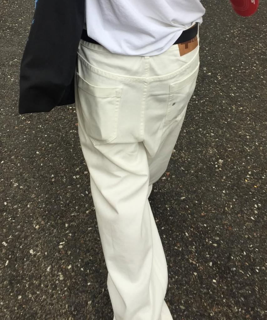 ERA Men Era Wide Fit Denim Pants - White