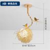 Светодиодные люстры Nordic Cottagecore Gold Bird'S Nest для гостиной, бара, обеденного стола, украшения для лофта, подвесные светильники