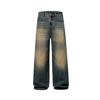 Spring and Autumn Korean Version of A-line Loose Wide-leg Jeans Men's Straight-leg Drooping Trousers