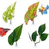 4 PCS Plastic Adjustable Bettas Hammock, Betta Leaf Hammock, Betta Leaves Spawning Grounds Resting Bed, Plant Leaf Pad for Bettas Fish Tank