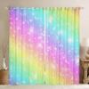Блестящие Радужные Шторы Яркие Красочные Звездное Небо Оконные Шторы Для Гостиной Dceor Роскошные Блестящие Фоновые Оконные Шторы