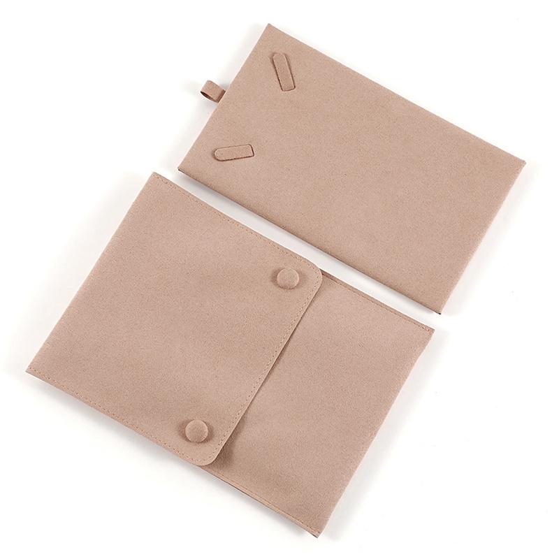 Jewelry Organizer Pouch with Card Bracelet Pearl Necklace Storage Wedding Gifts Bag Solid Color Fashion Jewelry Bag