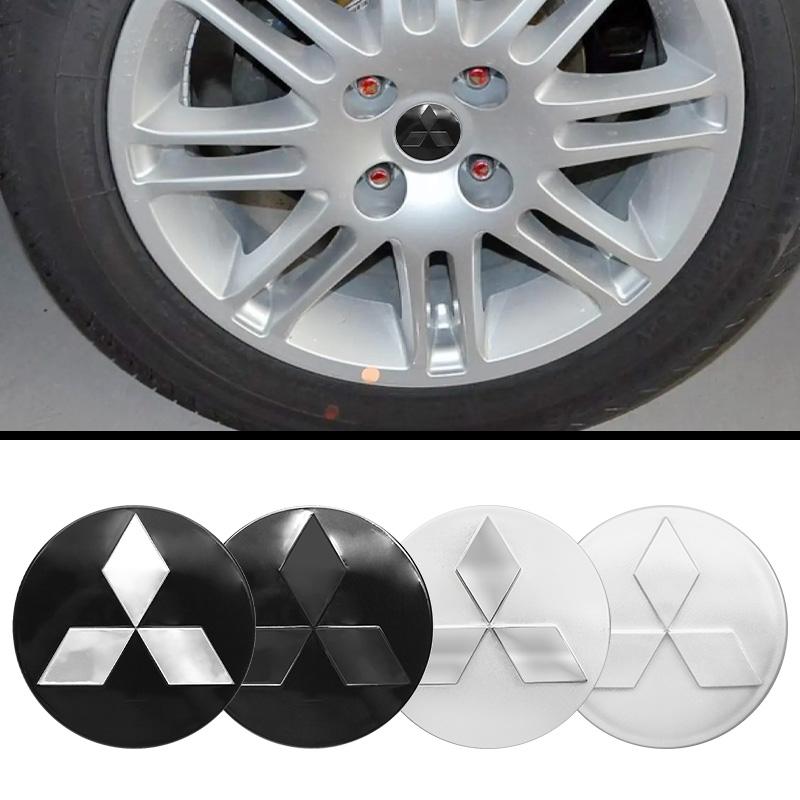 4Pcs 60mm Car Wheel Center Hub Caps Cover For Mitsubishi Ralliart Lancer 10 Asx Outlander Asx Pajero Sport L200 Auto Accessories