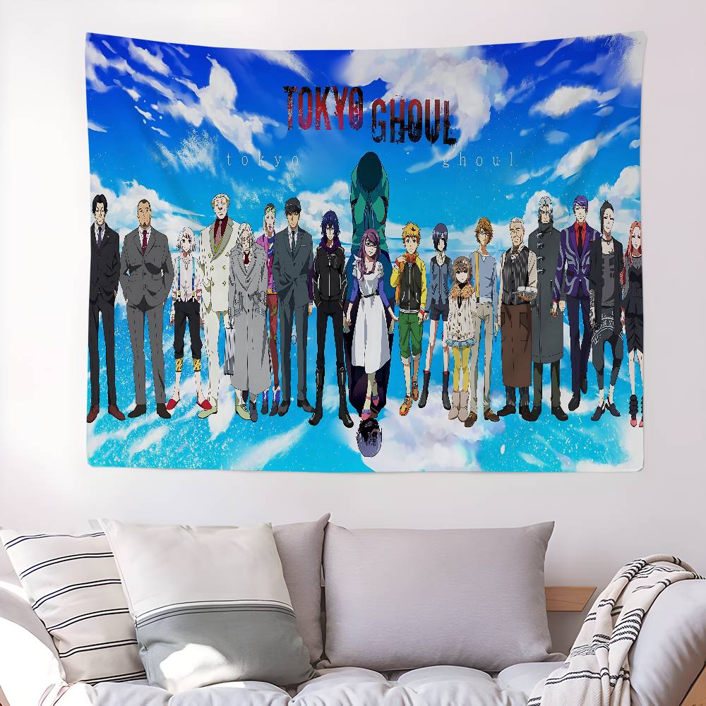Popular Anime TTokyo GGhoul Hippie Wall Hanging Tapestries Bohemian Wall Tapestries Mandala INS Home Decor
